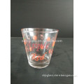 9oz Transparent Shot glass cup with apple printing